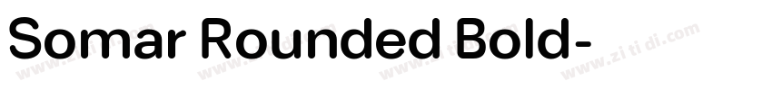 Somar Rounded Bold字体转换